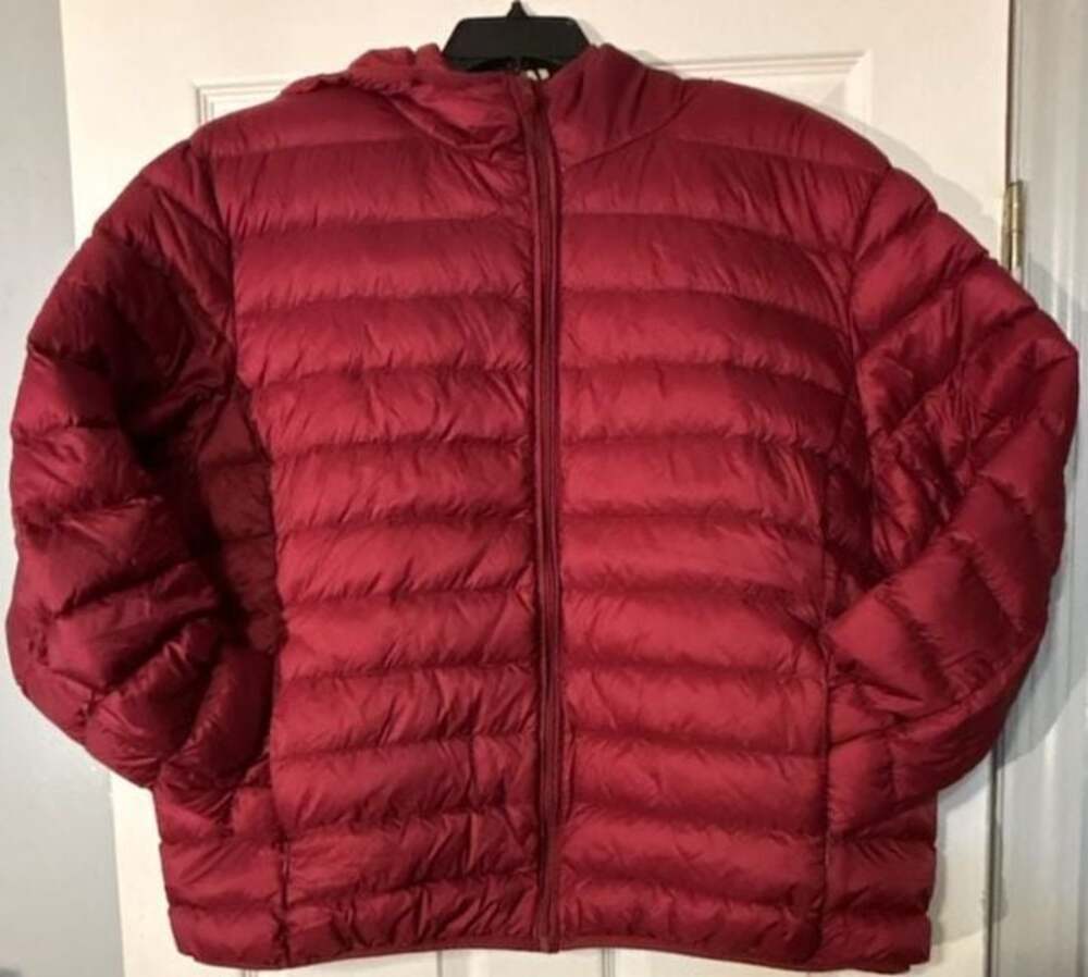 Wantdo Women's Hooded Packable Down Jacket Lightweight Winter Coat Red